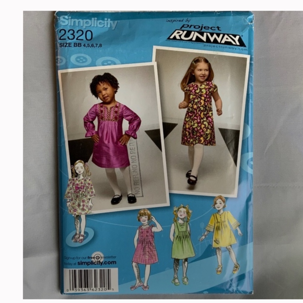 Simplicity “Project Runway” Sewing Pattern - NEW UNCUT